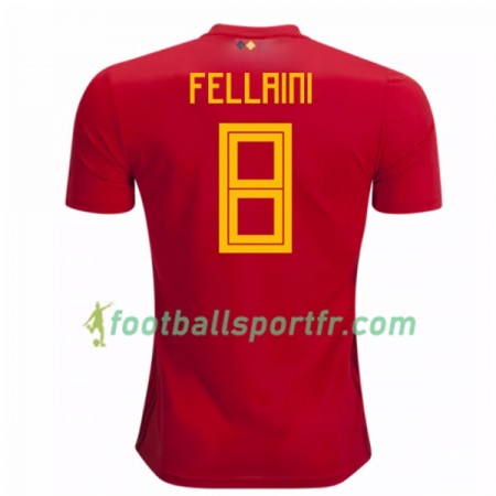 Tenue Belgique Fellaini 8 Domicile Coupe du monde 2018 Maillot de Foot